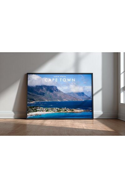KEYFHOME Cape Town Cityscape No 5 Tablou MDF înrămat Poster Living Room Decor...