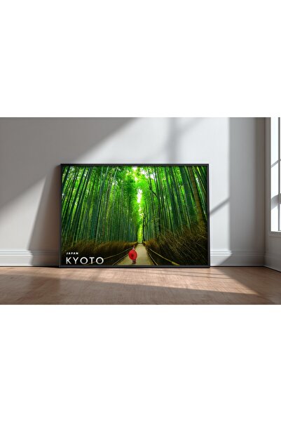 KEYFHOME Pictură MDF înrămată cu pădurea de bambus Arashiyama Kyoto, poster, ...