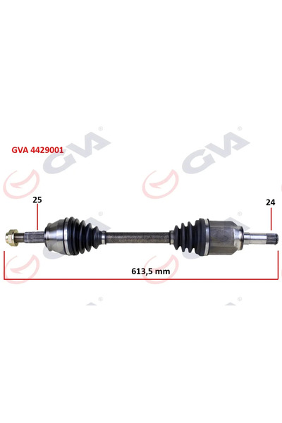 GVA Komple Aks Sol DOBLO 1.9 JTD 2001 DOBLO - Albea 1.3 MTJ 2005 613.5MM