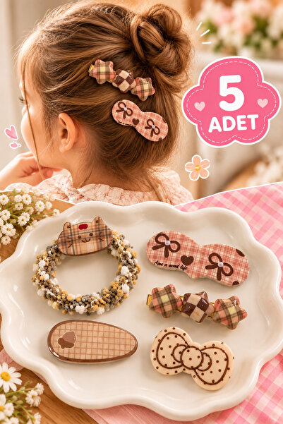 footmania Dječji set od 5 komada Hello Kitty kopči za kosu