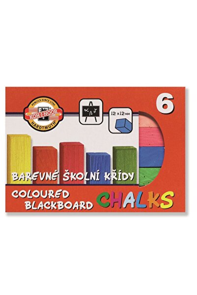 Koh-i Noor Koh-I-Noor Colored Chalk Set, 6 Colors