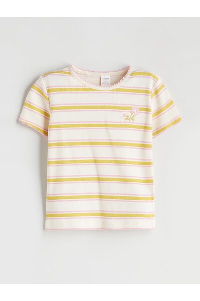 LC Waikiki Nevavm with a Difference of Opinion Lcw Kids Green Camisole Stripe...