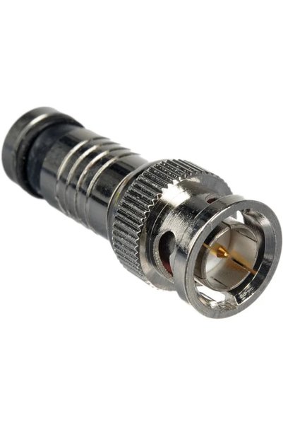 OEM Mufa BNC tata sertizare prin compresie 75 ohm pentru RG59 cu pin aurit