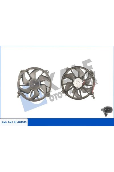 KALE RADYATÖR Fan Motoru C5 Eski Model - C8-P807-EXPERT 3 - Jumpy 3 1.6 HDI-2.0 HDI 370W-385MM