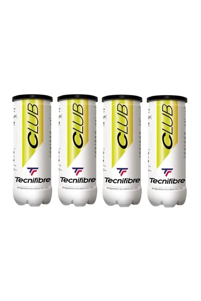 Tecnifibre Club 3'lü 4 Kutu Tenis Topu