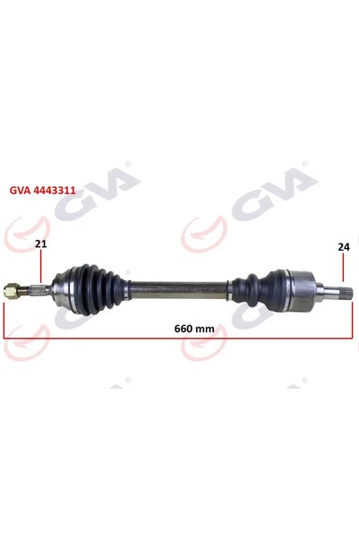 GVA Komple Aks Sol P301-Elysee 2012 1.6 HDI 660MM