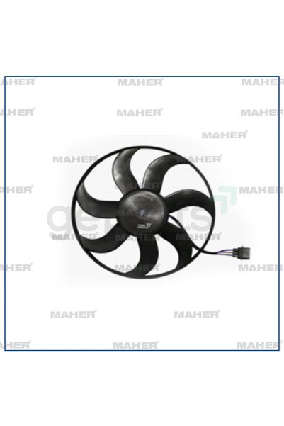 MAHER Fan Radyatör Polo / Cordoba / Ibiza / Fabia 2002-2009 BBY - BKY - BBZ 1.4 16V 250/80W 394MM