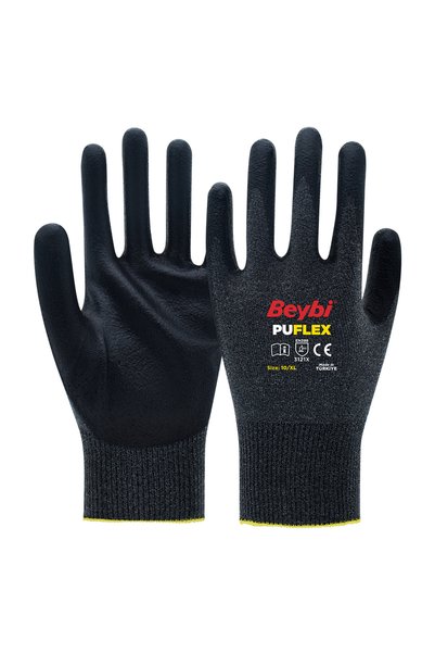 Beybi PU Flex Poliüretan Kaplı Polyester Örme Eldiven