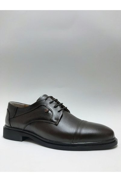 Ataç Genuine Leather Lace-Up Brown Oversize (45-46-47...) Classic Men's Shoes