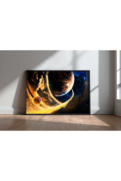 KEYFHOME Phlegethon Fantastic Science Fiction Art MDF cu rama Tablou Poster L...