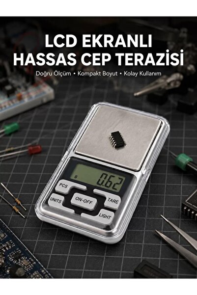 Global Kapaklı Dijital Cep Terazisi Hassasiyet 300 Gr Yeni Nesil
