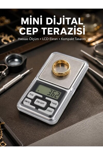 Global Taşınabilir Dijital Cep Terazisi 5 Ölçüm Birimli Yeni Nesil