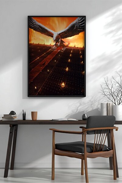 KEYFHOME Încercarea prin foc Fantastik Science Fiction Art MDF înrămat Tablou...