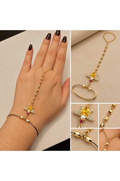 Kelebekli Paslanmaz Çelik Şahmeran Gold