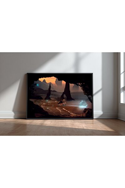 KEYFHOME Netherworld Fantastic Science Fiction Art Înrămat MDF Tablou Poster ...