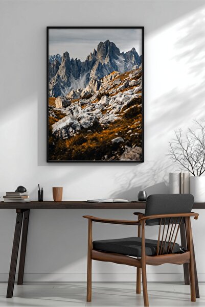KEYFHOME Cadini di Misurina Dolomites Peisaj montan înrămat MDF Tablou Poster...