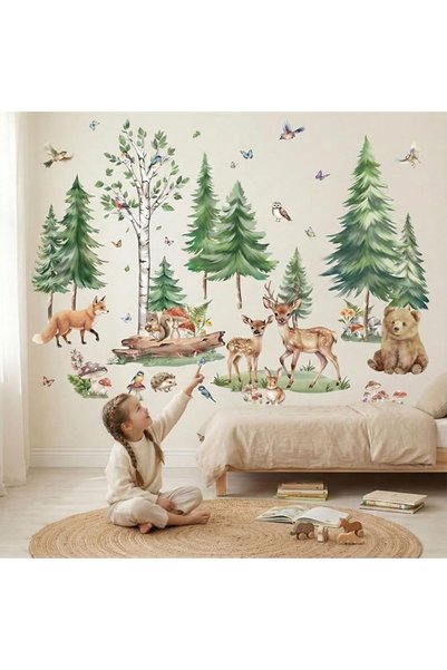 GENERAL Amimagin Nursery Animal Design Wall Stickers: Installation in Less Th...