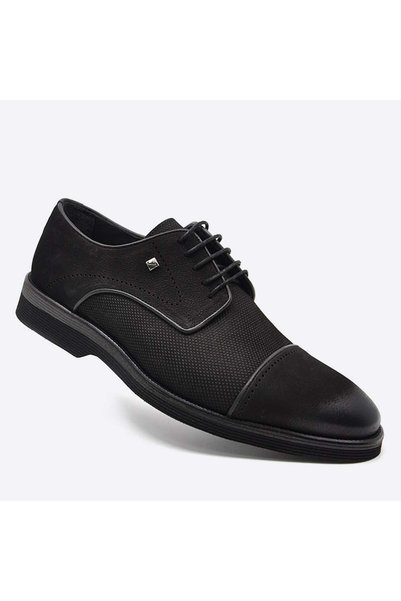 Fosco Black Genuine Leather Casual Men's Shoes 2960 983 46