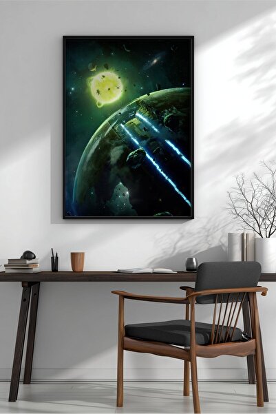 KEYFHOME The Breach Fantastik Science Fiction Art MDF cu rama Tablou Poster L...