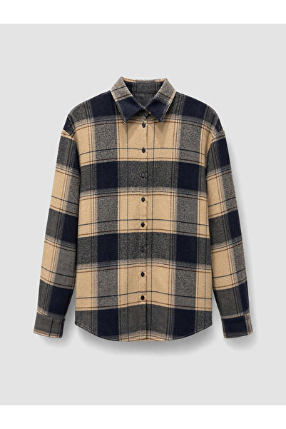 LC Waikiki Cămașă Lumberjack Oversize cu Carouri pentru Femei