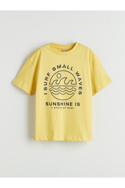 LC Waikiki Tricou Pentru Băieți Cu Guler Rotund