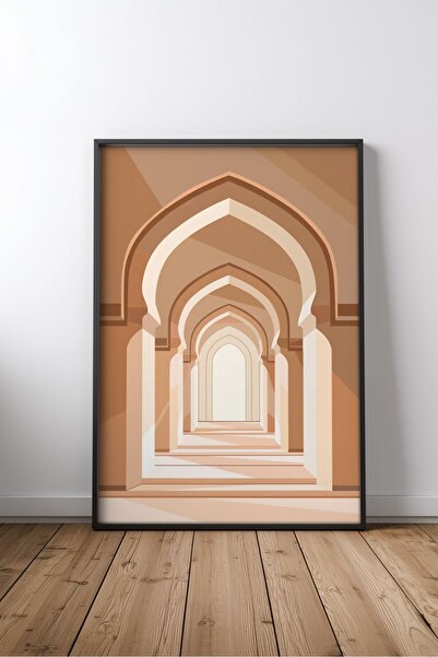 KEYFHOME Mosque and islamic architecture no 3 framed mdf table poster living ...