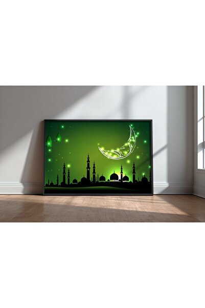 KEYFHOME Islamic Hat Art No 250 Înrămat MDF Tablou Poster Living Decor de per...