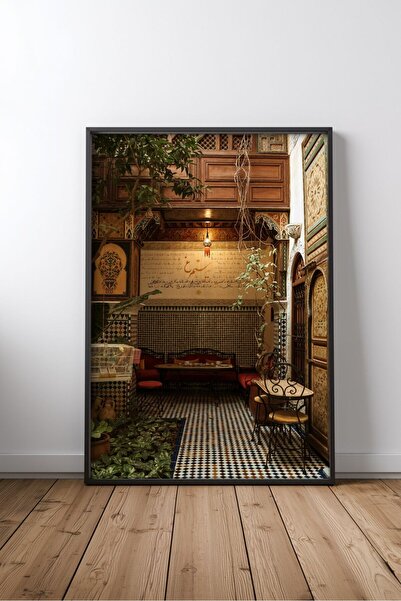 KEYFHOME Mosque and islamic architecture no 54 framed mdf table poster living...