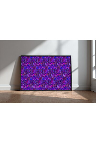 KEYFHOME Model geometric islamic nr. 8 cu ramă MDF tablou poster cadou decor ...