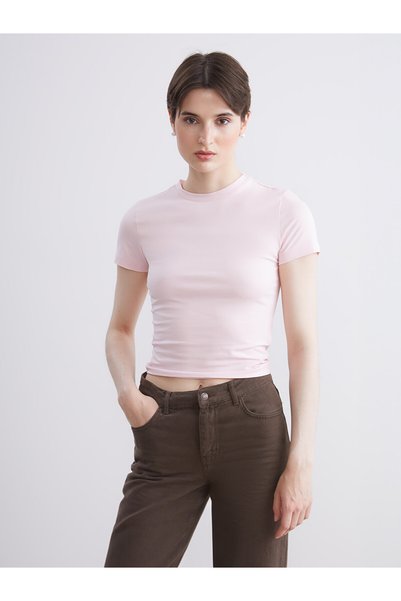 LC Waikiki Nevavm with Difference, Lcw Vision Pink Combed Cotton Plain Super ...