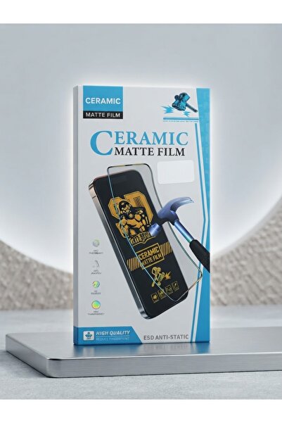 Generic Brand استكر حماية شاشة سيراميك مطفي (مات) مضاد للبصمة والصدمات مع خاصية منع الانعكاس