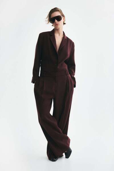 H&M Wide tailored trousers