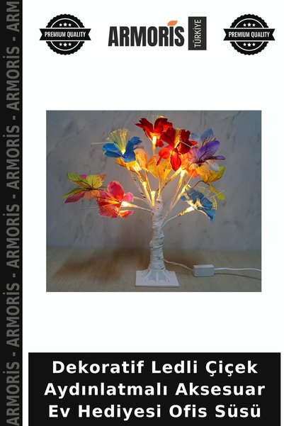 Armoris Decorative Led Flower Illuminated Accessory Home Gift Office Ornament
