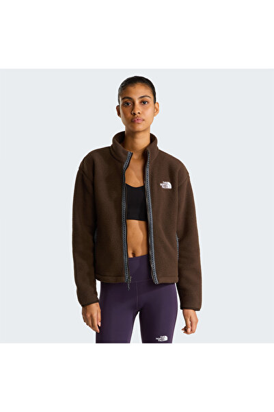 THE NORTH FACE Fleeski Full-Zip Kadın Kahverengi Polar