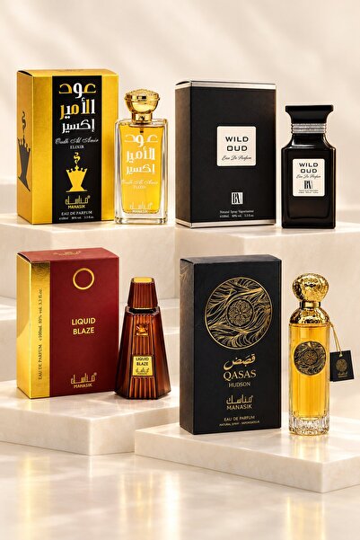 OEM Set 4 parfumuri arăbești 4x100 ml – Imperial Selection: Liquid Blaze, Oud...