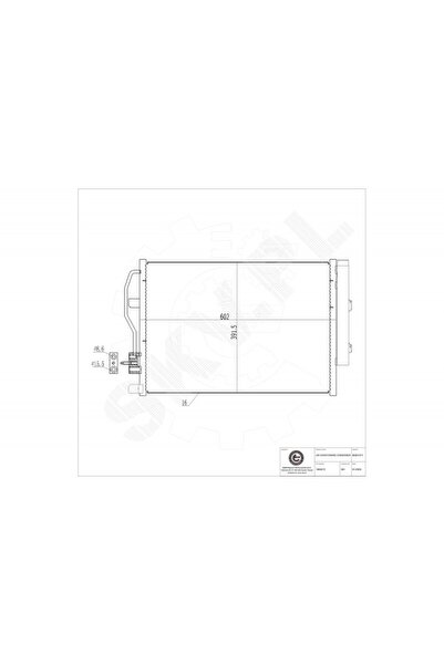 ESEN SKV Radiator aer condiționat Chevrolet Aveo 1850272