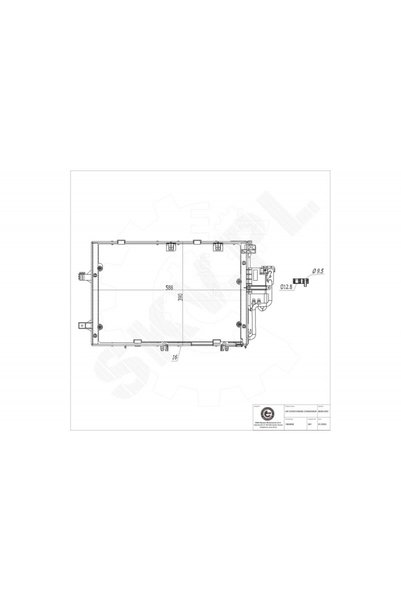 ESEN SKV Radiator aer condiționat Opel Combo Corsa C cu uscător 1850000