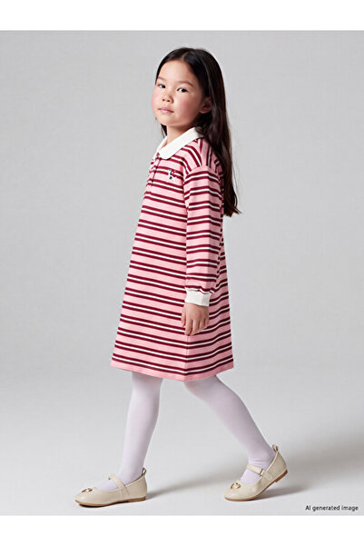 LC Waikiki Quality Pieces from Çelebi Store Devrik Roba Collar Striped Girl's...