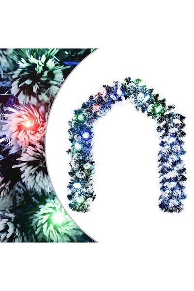 vidaxl Ghirlandă de Crăciun 200 cm 16 LED-uri Multicolor PET