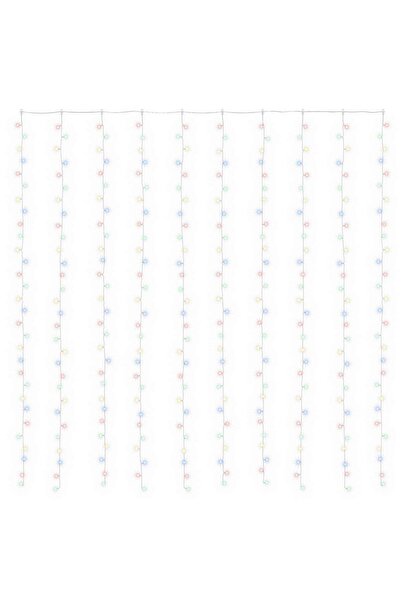 vidaxl Perdea de lumini 300 LED-uri Multicolor 300 x 300 cm