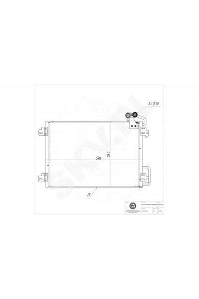 ESEN SKV Radiator aer condiționat Renault Megane I Scenic I cu uscător 770043...