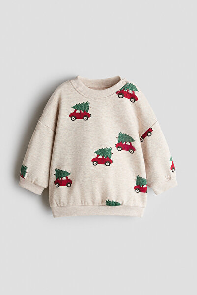 H&M Baskılı Sweatshirt