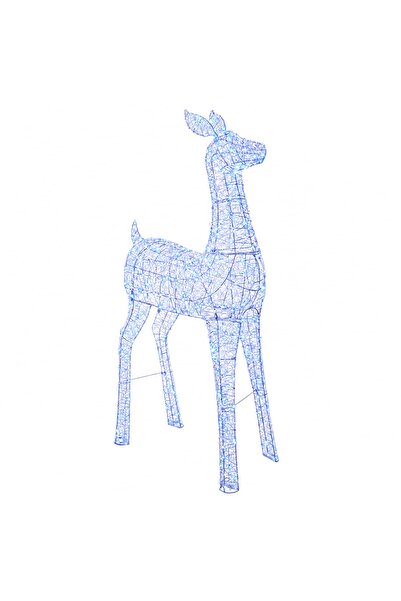 vidaxl Ren de Crăciun LED tip figurină LOVIISA 900 LED-uri Albastru