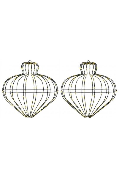 vidaxl Lumină decorativă de Crăciun 2 buc. 384 LED-uri Alb cald