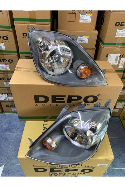 Depo Ford Fiesta 2006-2009 Arası Sağ Ve Sol Far Takım 6s61-13w029-cd / 6s61-13w030-cd