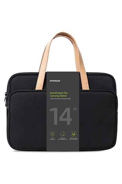 Innostyle Geantă laptop de damă 13-14 inch Impermeabilă Omniprotect Pro Negru