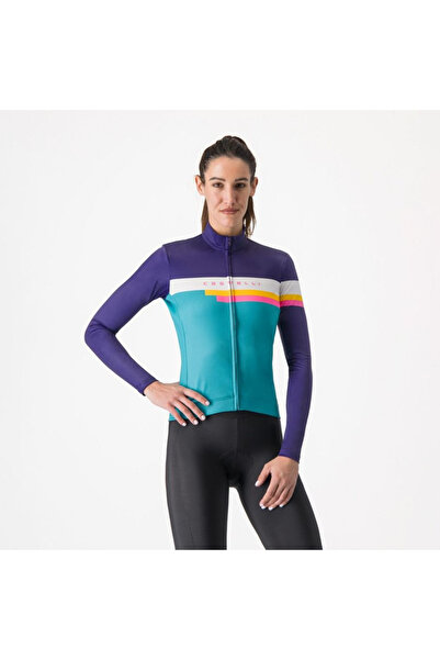 Castelli long sleeve t-shirt W 12-18 gr C - Tornare - purple | baby blue
