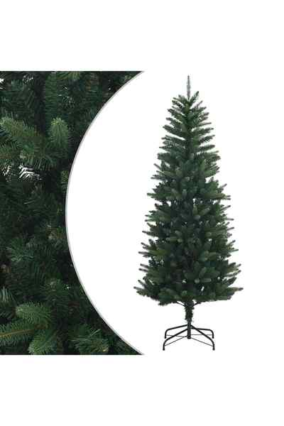 vidaxl Artificial Hinged Christmas Tree 180 cm PE și PVC Verde