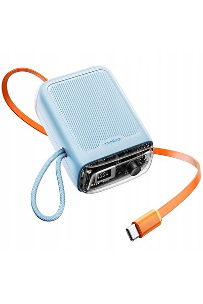 Innostyle Mini Powerbank 10000mAh 2x USB-C Tip C 33W Cablu USB-C extensibil