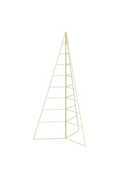 vidaxl Pom de Crăciun din metal KUOPIO 180 cm Oțel Auriu